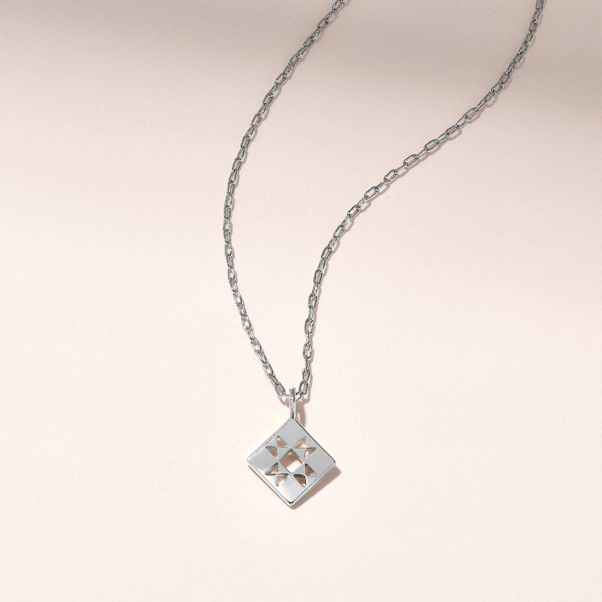 Quilt Charm Necklace