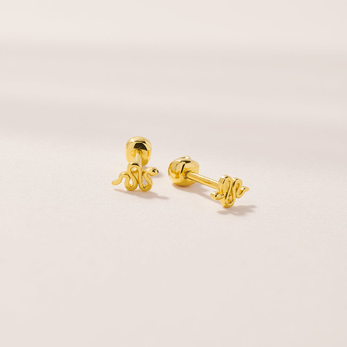 Twin Flame Studs Serpent / Skull