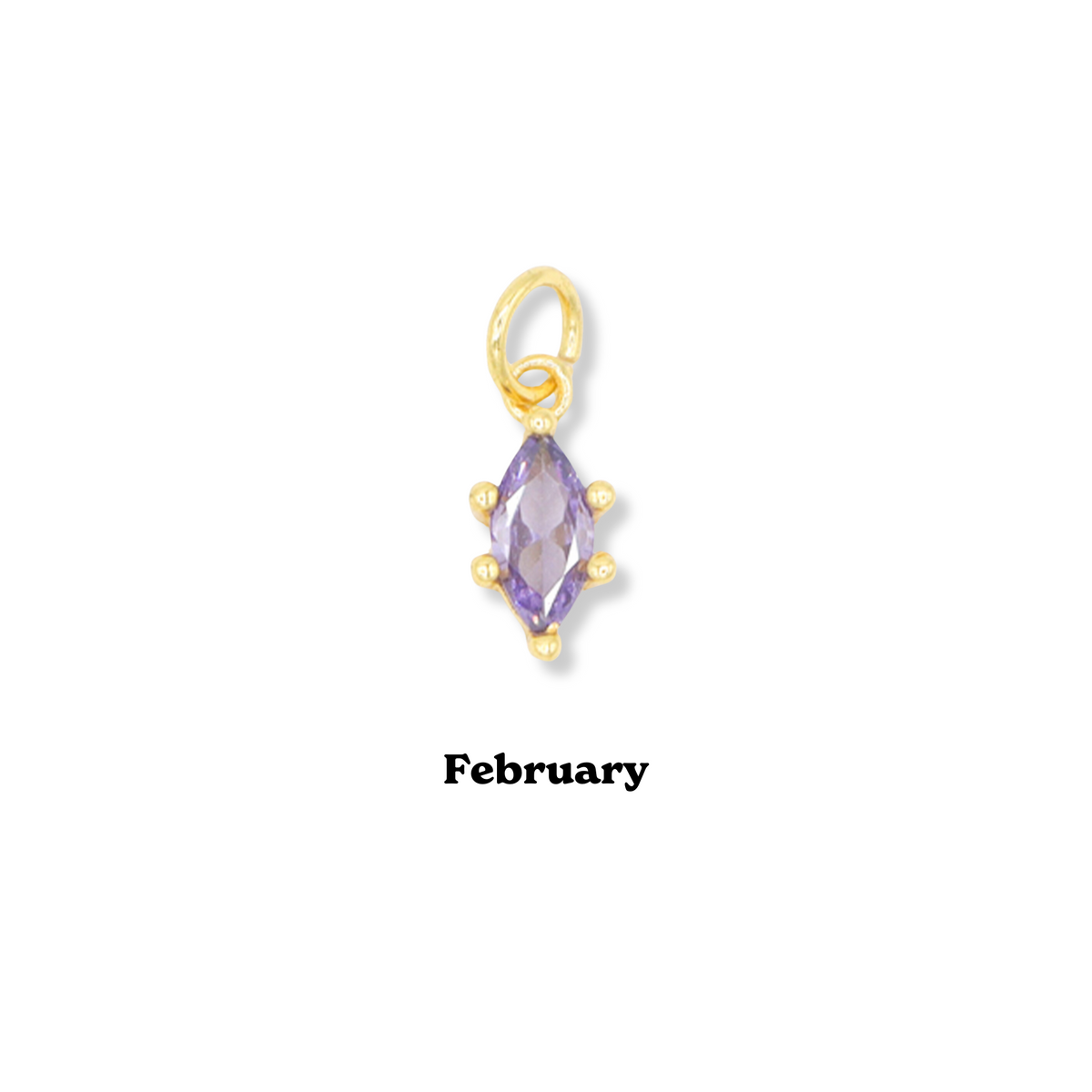 Marquis Birthstone Charm