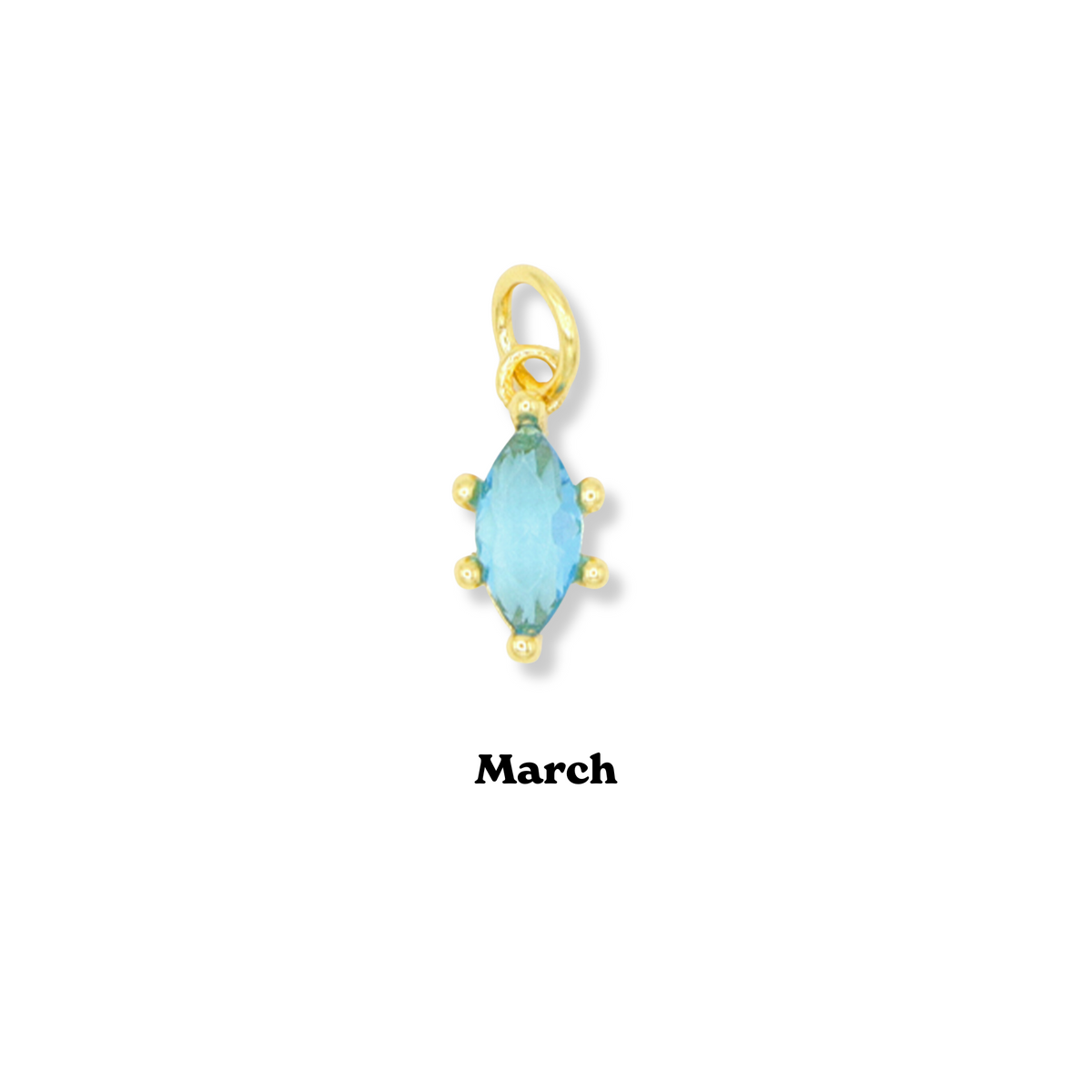 Marquis Birthstone Charm