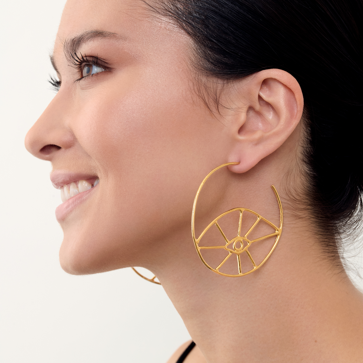 Fortuna Eye Hoop Earring
